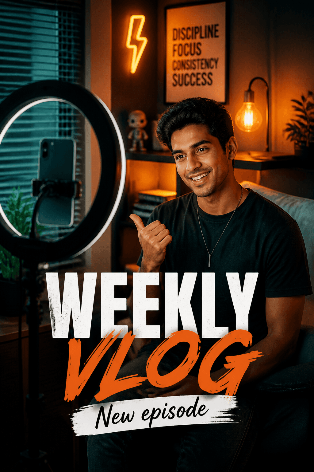 Creator weekly vlog creative — generated with Rivus AI