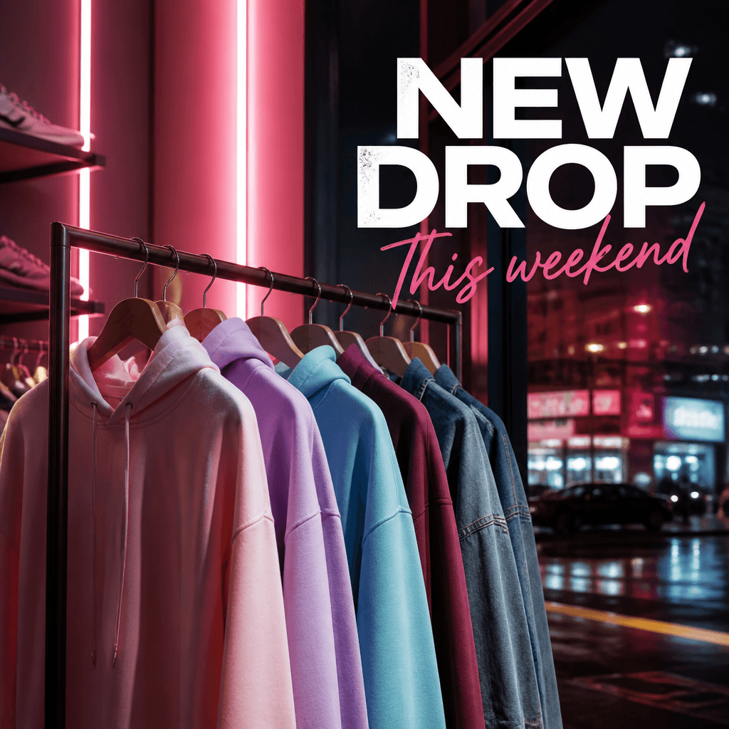 Streetwear new drop creative — generated with Rivus AI