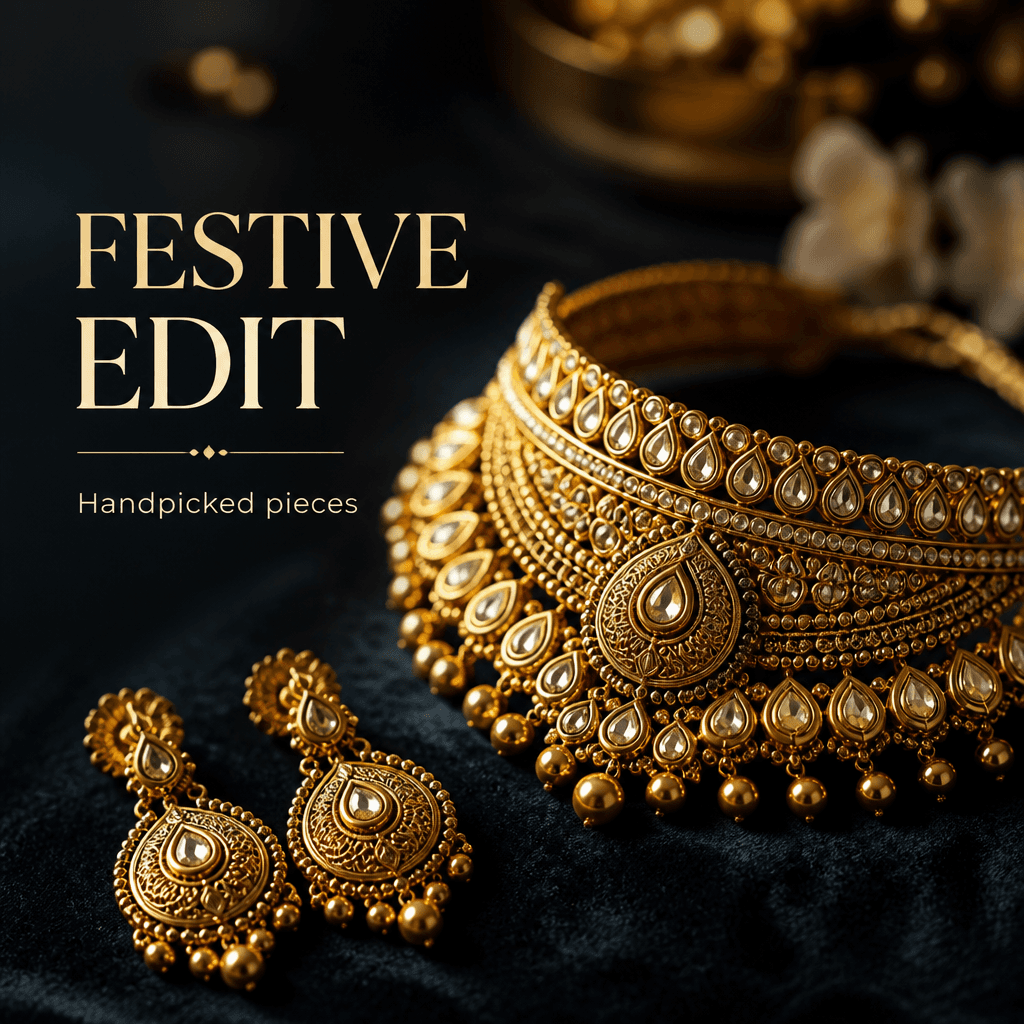 Jewellery festive edit creative — generated with Rivus AI