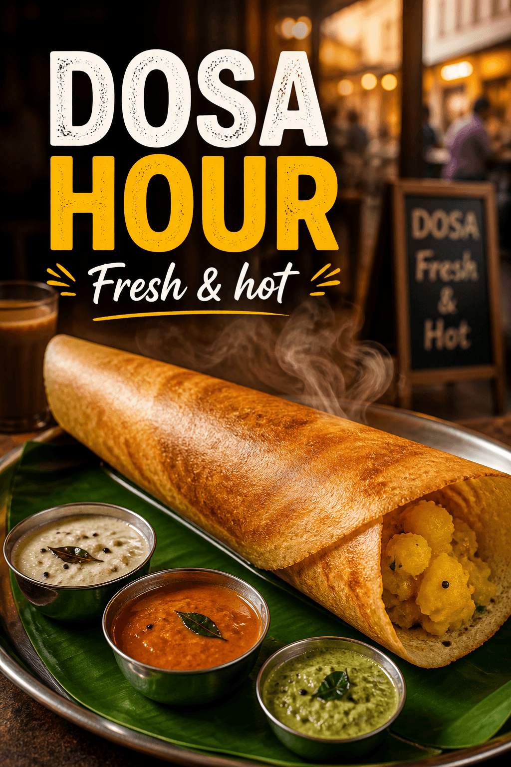 Dosa cafe creative — generated with Rivus AI