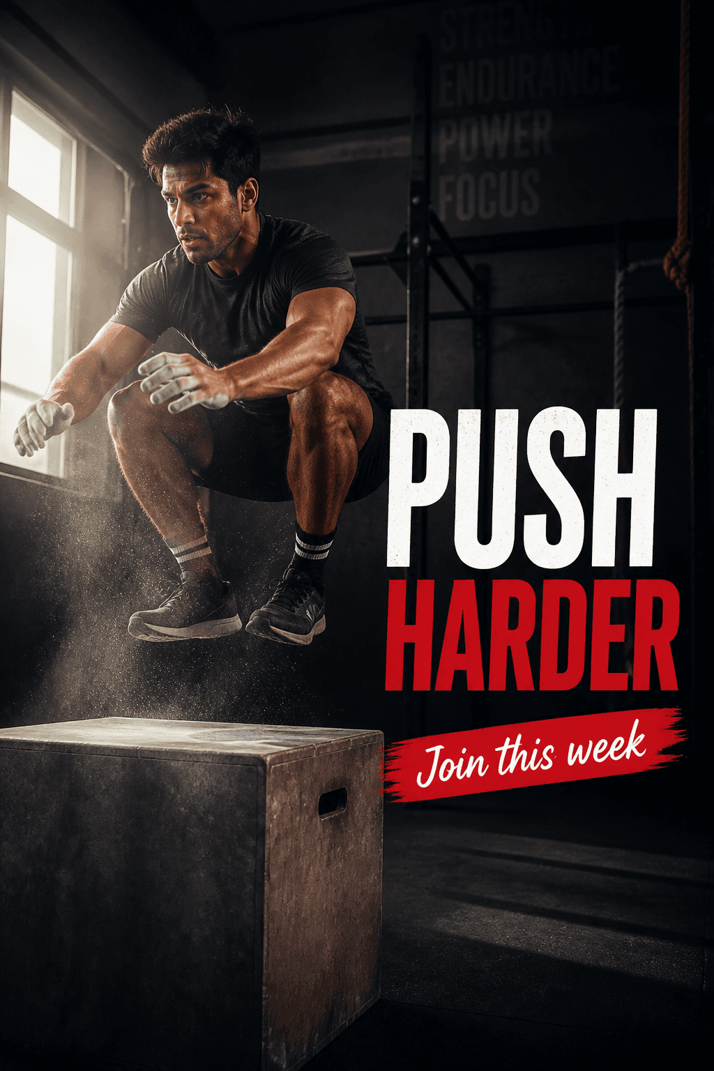 CrossFit gym creative — generated with Rivus AI